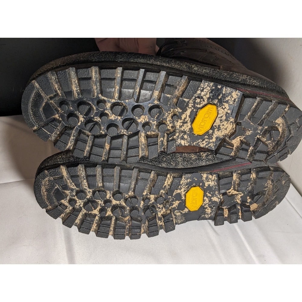 Meindl Hiking Boots Brown Leather Vibram Mens US 7.5 - Picture 4 of 9